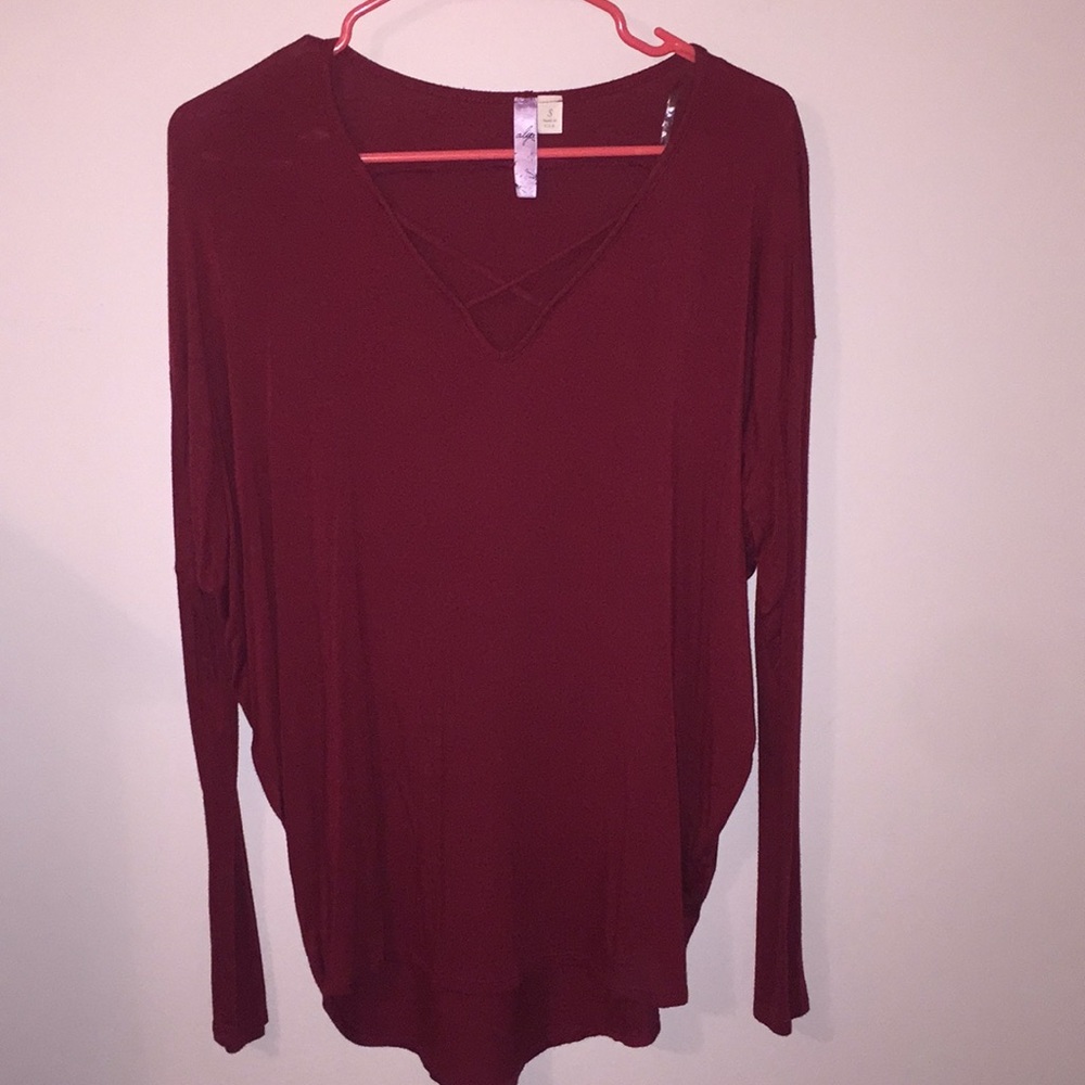 NWOT Red long sleeve